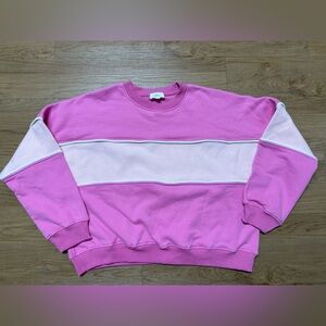 Pink and Cream Women’s Sweater